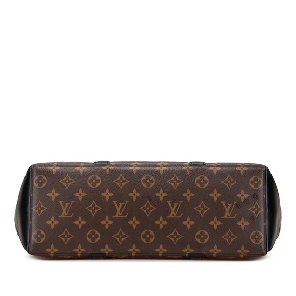 LOUIS VUITTON Black Monogram Leather Tote Bag - Picture 3 of 10